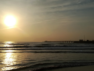 Fine sand beach bathed by the waters of the Mediterranean Sea