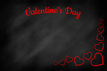Valentine's Day written on a chalkboard