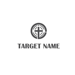letter t with target logo design