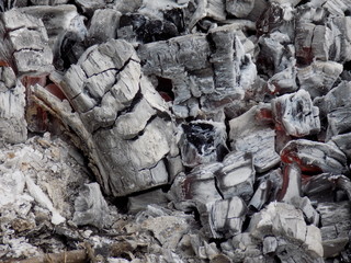 background of coals