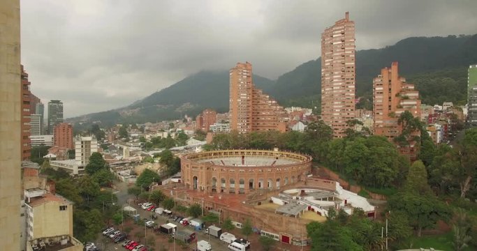 Downtown cityscape Bogota Colombia