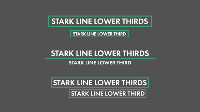Stark Line Lower Third