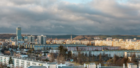 Obraz premium View of residential building area in Poland, Gdansk