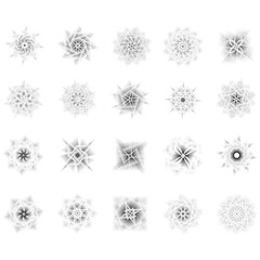 Holiday patterns of stars and flowers for gifts ground