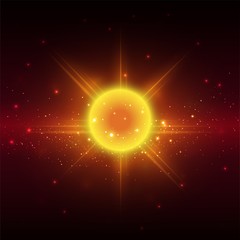 Big bright star. background