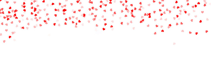 Valentines day abstract with hearts on white background, women's day love