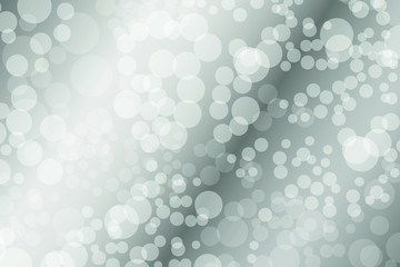 White and gray Bokeh gradient background. Template for design, banner, flyer, business card, poster, wallpaper, brochure