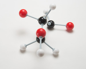 Molecular model depict ing a representation of a glucose chemical