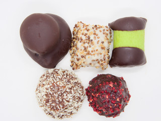 Traditional and Delicious Swedish Sweets(Desserts) on White Background