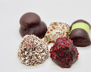 Traditional and Delicious Swedish Sweets(Desserts) on White Background
