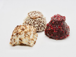 Traditional and Delicious Swedish Sweets(Desserts) on White Background