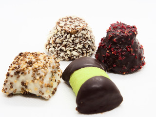 Traditional and Delicious Swedish Sweets(Desserts) on White Background