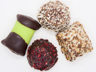 Traditional and Delicious Swedish Sweets(Desserts) on White Background