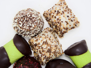 Traditional and Delicious Swedish Sweets(Desserts) on White Background