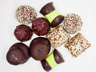 Traditional and Delicious Swedish Sweets(Desserts) on White Background