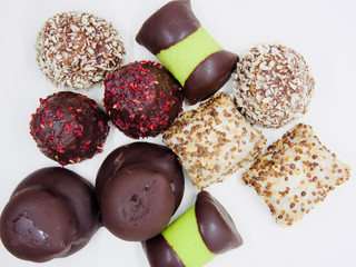 Traditional and Delicious Swedish Sweets(Desserts) on White Background