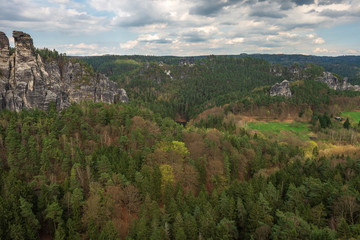 Fototapeta na wymiar Rocks in Saxony