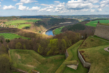 View of the fortress redoubts from the wall of the fortress