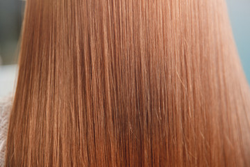 Naklejka premium Sick, cut and healthy hair care keratin. Before and after treatment