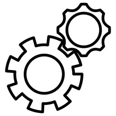 gear machinery isolated icon