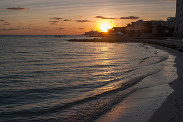 Atardece en playa
