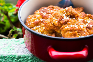 Schnitzel with sesame