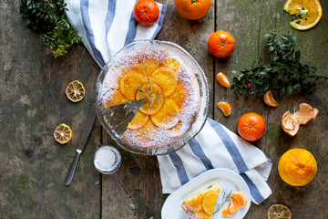 Sweet little upside down Orange cake. Baked twice and still turned out delicious.
