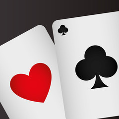 poker cards casino icons