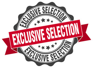 exclusive selection stamp. sign. seal