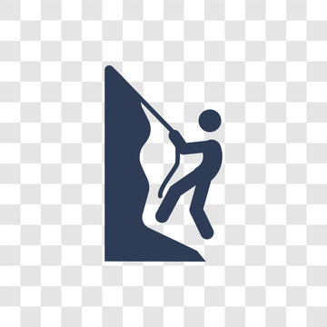 Rappelling Icon Vector