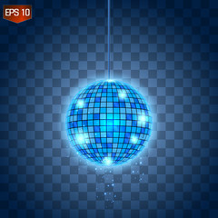 Fototapeta na wymiar Retro silver disco ball vector, shining club symbol of having fun, dancing, dj mixing, nostalgic party, entertainment.
