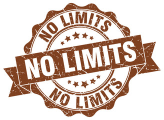 Obraz premium no limits stamp. sign. seal