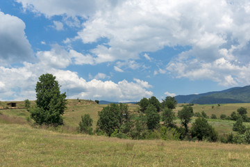 Obraz premium Summer Landscape of Ograzhden Mountain, Blagoevgrad Region, Bulgaria