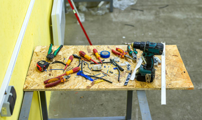 Various tools for electric work