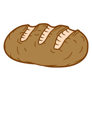laib brot scheibe hunger toast lecker bäcker backen frühstück abendessen essen brotzeit clipart comic cartoon