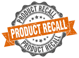 product recall stamp. sign. seal