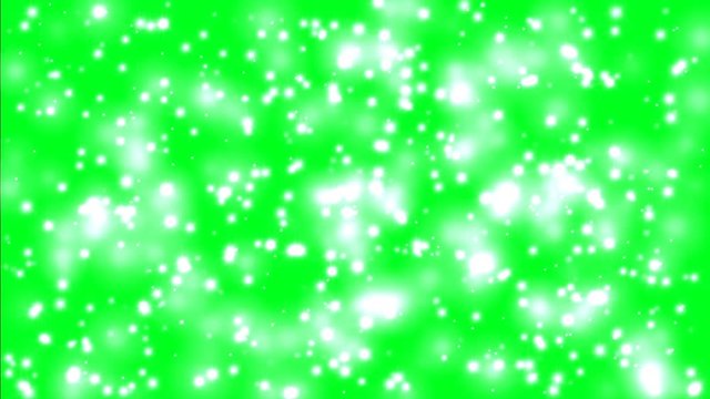 Colorful sparks on green screen