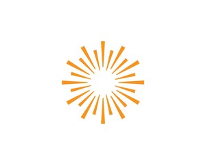 sun ilustration logo vector