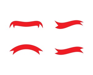 ribbon logo vector