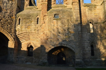 Dunfermline Abbey on a sunny December day, Fife, Scotland