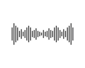 sound wave music logo vector