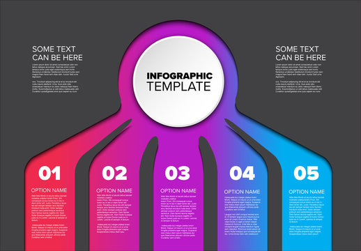 5 Step Infographic Layout