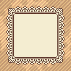 Square vintage ornamental frame