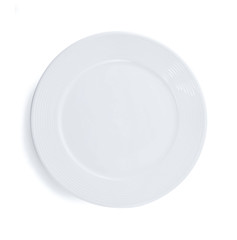 white plate isolated on white background