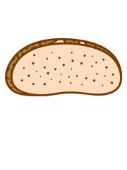 brot scheibe hunger toast lecker bäcker backen frühstück abendessen essen brotzeit clipart comic cartoon