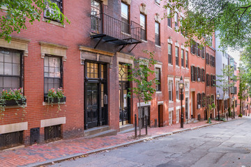 Fototapeta na wymiar Revere Street, Boston, Massachusetts