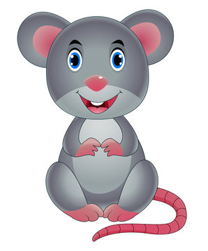 Cute cartoon mouse