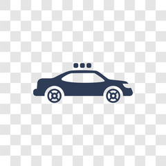 patrol car icon vector