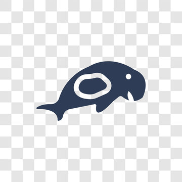Sea cow icon vector