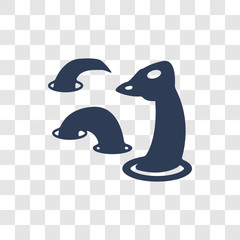 Loch ness monster icon vector